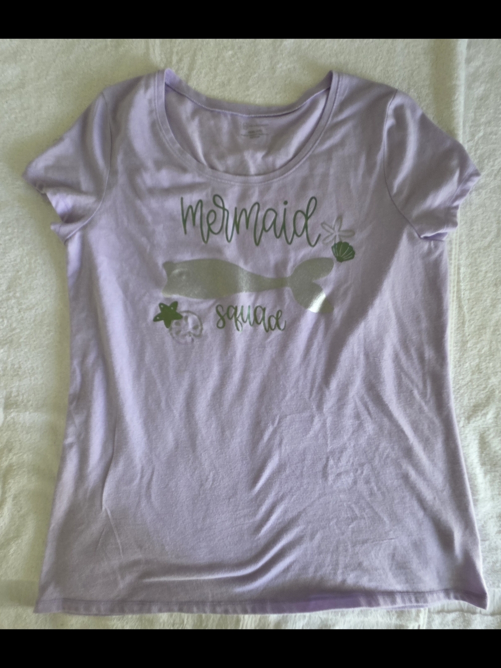 4 For $20 No Boundaries Lavender 'Mermaid Squad' Graphic Tee
